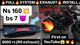 R9 Full system exhaust install in ns160 bs7🔥✅ [upl. by Durante251]