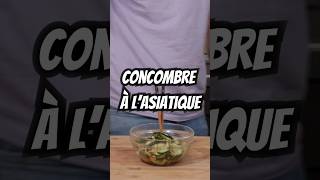 Recette Concombre à lAsiatique 🔥 shorts salade concombre recetteasiatique cuisine food spicy [upl. by Hibbert]