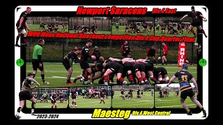 Newport Saracens RFC V Maesteg RFC WRU Mens Knockout Competition Div4 Cup Quarter Final 2023 2024 [upl. by Akinnor]