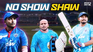 The Fall of Prithvi Shaw Controversies Fitness Struggles to Going Unsold at IPL 2025 Mega Auction [upl. by Auqinot672]