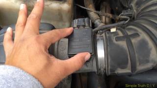 Simple Truth DIY Episode 5  How To Replace MAF Sensor  1997 Mercury Mountaineer [upl. by Garin]