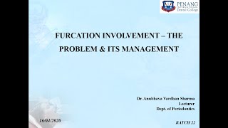 FURCATION INVOLVEMENT – THE PROBLEM amp ITS MANAGEMENT [upl. by Euqina91]