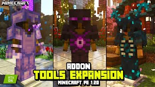 ADDON de ORES para MINECRAFT PE 120  Tools Expansion addon  MODS para MINECRAFT PE 120 [upl. by Januisz]