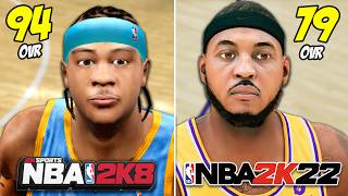 Mid Range Shot With Carmelo Anthony In Every NBA 2K [upl. by Barden]