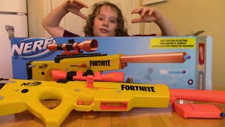 Nerf Fortnite BASRL Sniper Rifle Review [upl. by Oibirot]