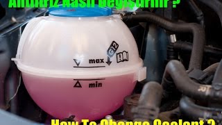 VW Antifiriz Nasıl Değiştirilir  How To Change VW Coolant [upl. by Aroved]