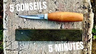 5 conseils daffûtage de couteau en 5 minutes CHRONO [upl. by Aistek516]