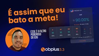 ESSE É O SEGREDO PRA BATER META EM M1 COM O OBPLUS  Catalogador de estratégias para Opções Binárias [upl. by Anele461]