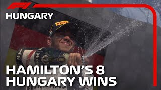 Lewis Hamiltons Eight Wins in Hungary  2020 Hungarian Grand Prix [upl. by Evanne]