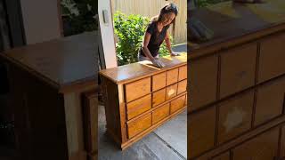 Dresser makeover before and after furnitureflip genx diy babyroom [upl. by Aicirt]