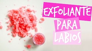 Labios perfectos exfoliante casero para labios partidosresecos  Tutoriales Belen [upl. by Gnut779]