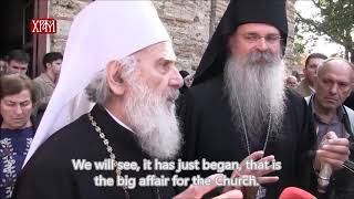 Orthodox Patriarch of Belgrade comments ConstantinopleMoscow schism [upl. by Mildrid]