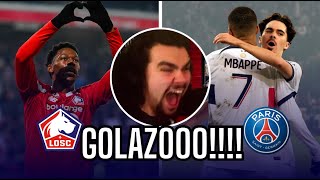 Lille 11 PSG • GOAL REACTIONS Ligue 1 🔥 Mbappe [upl. by Akyeluz]