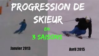 Progression de skieur sur 3 saisons  de skieur MOYEN à TRES BON SKIEUR par le Labo du skieur [upl. by Mcmath]