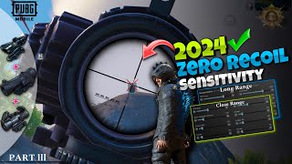 2024 Best Sensitivity Settings For All Devices ✅ Gyroscope amp Non Gyro  PART lII  PUBGBGMI 🔥 [upl. by Showker154]