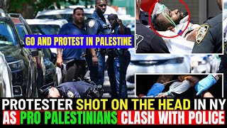 STOP THIS NONSENSE Heated Exchanges as ProPalestinian Liberation CLASH with POLICE In Brooklyn [upl. by Casie]