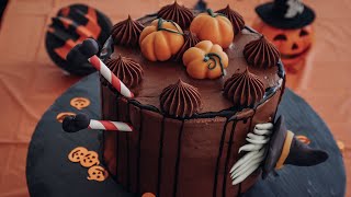 RECETTE GATEAU CHOCOLAT MOELLEUX POUR HALLOWEEN [upl. by Ahto]