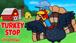 Turkey Stop ♫ Brain Breaks ♫ Kids Move and Freeze Song by The Learning Station [upl. by Hillari]