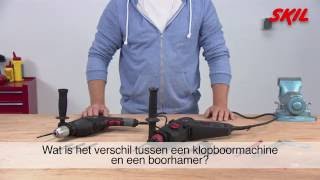 Wat is het verschil tussen een klopboormachine en een boorhamer [upl. by Wendel]