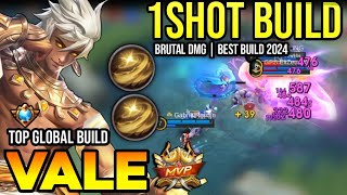 VALE BEST BUILD 2024  TOP GLOBAL VALE GAMEPLAY  MOBILE LEGENDS✓ [upl. by Eixel587]