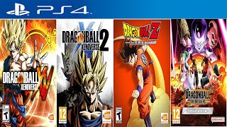 All Dragon Ball Games For Playstation 4 [upl. by Kakalina784]