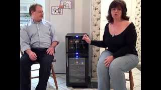 NewAir AW210ED 21 Bottle Dual Zone Thermoelectric Wine Cooler Review [upl. by Stanwinn67]