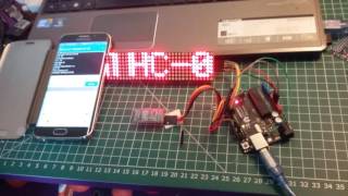 Arduino Bluetooth controlled matrix display [upl. by Justinn]