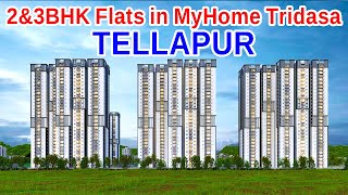 My Home Tridasa HMDA Approved Flats 7680821413  7680851413 Tellapur Flats in Hyderabad Near to BHEL [upl. by Mariel]