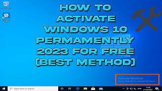 How to Activate Windows 10 Permamently 2023 for free best method [upl. by Velasco]