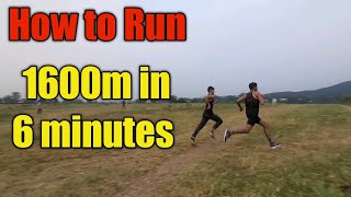 How to run 1600 m in 6 minutes  1600 मीटर 6 मिनट में कैसे दौड़े  1600 meter Race Training Plan [upl. by Old388]