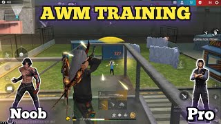 From Noob to Pro Mastering the AWM in Free Fire ☠️☠️  AWM Training for Free Fire Experts 👽👽👽 [upl. by Jaal]