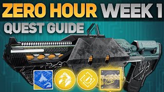 Zero Hour Quest Week 1 Guide  First Switches amp Vault Puzzle  Destiny 2 Exotic Mission [upl. by Torhert]