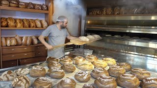 The best breads of Turkish cuisine Sourdough village breads various pastries I Street Food [upl. by Gonzalo]