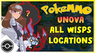 ALL Wisp Locations in Unova  PokeMMO Halloween Event Alpha Chandelure amp Secret [upl. by Inanaup]