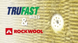 Trufast Walls Fasteners to attach Cavityrock® Mineral Wool insulation from ROCKWOOL™ [upl. by Ainel104]