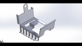 Chapa Metálica lamina Solidworks [upl. by Nanis]