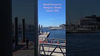 Beautiful port in Newport Rhode Island USA travel motivation vlog song funny viralvideo [upl. by Einahpet399]