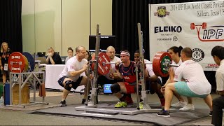 John Haack IPF Worlds 2016 World Record Squat 298kg657lbs [upl. by Aramas]