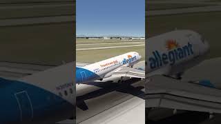 Allegiant a319 landing Mesa gateway AZA aviation airbus butterlanding aerofly fypシ゚viral [upl. by Acisset]