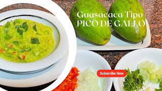 COMO HACER GUASACACA VENEZOLANA PERFECTA GUACAMOLE ESTILO PICO DE GALLO GLUTEN FREE guacamole [upl. by Binetta]