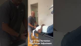 L5 S1 disc herniation Sciatica get Ring Dinger®️ Adjustment chiropractor [upl. by Angelica436]