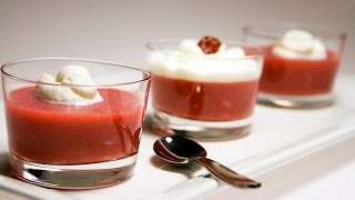 Molecular Gastronomy  Strawberry Verrine Recipe [upl. by Feucht581]