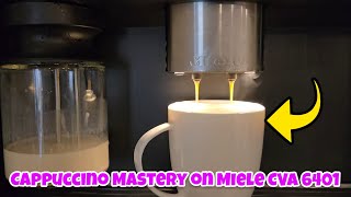 How to Make a Cappuccino on Miele CVA 6401 Expresso Coffee Machine [upl. by Acinod]