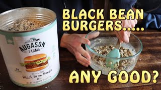 Black Bean BurgersAny Good Augason Farms Review [upl. by Eiuqnimod]