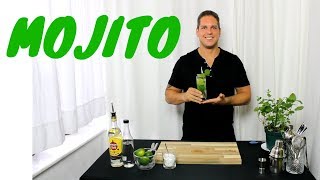 Das Mojito Rezept Original Mojito Cocktail selber machen und richtig zubereiten Cocktail mit Rum [upl. by Ellenyl472]