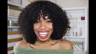 Still cant believe I DIY this Curly Wig with Bangs in 30 MINUTES😆 hergivenhair [upl. by Ardnaskela]