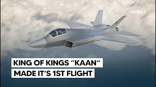 Türkiyes first fighter jet KAAN conducts maiden test flight  InShort [upl. by Haiel]