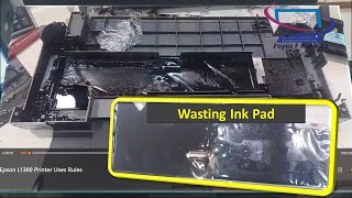 Ink Leakage Problem  How to change amp Clean Epson L1300 Waste Ink Pad  Replace or Reuse ink pad [upl. by Dulcy]