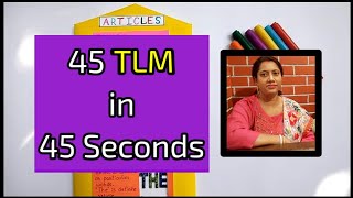 45 TLM In 45 Seconds  TLM For Primary School  Teaching And Learning Materials [upl. by Arret]