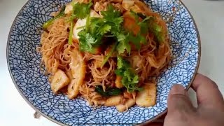 Masak Apa Masak Mystyle Mee Hoon Goreng Tom Yam Tom Yam fried Mee Hoon [upl. by Notlrac751]